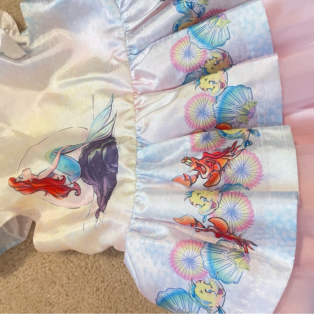 Mermaid Print Dress with Colorful Details